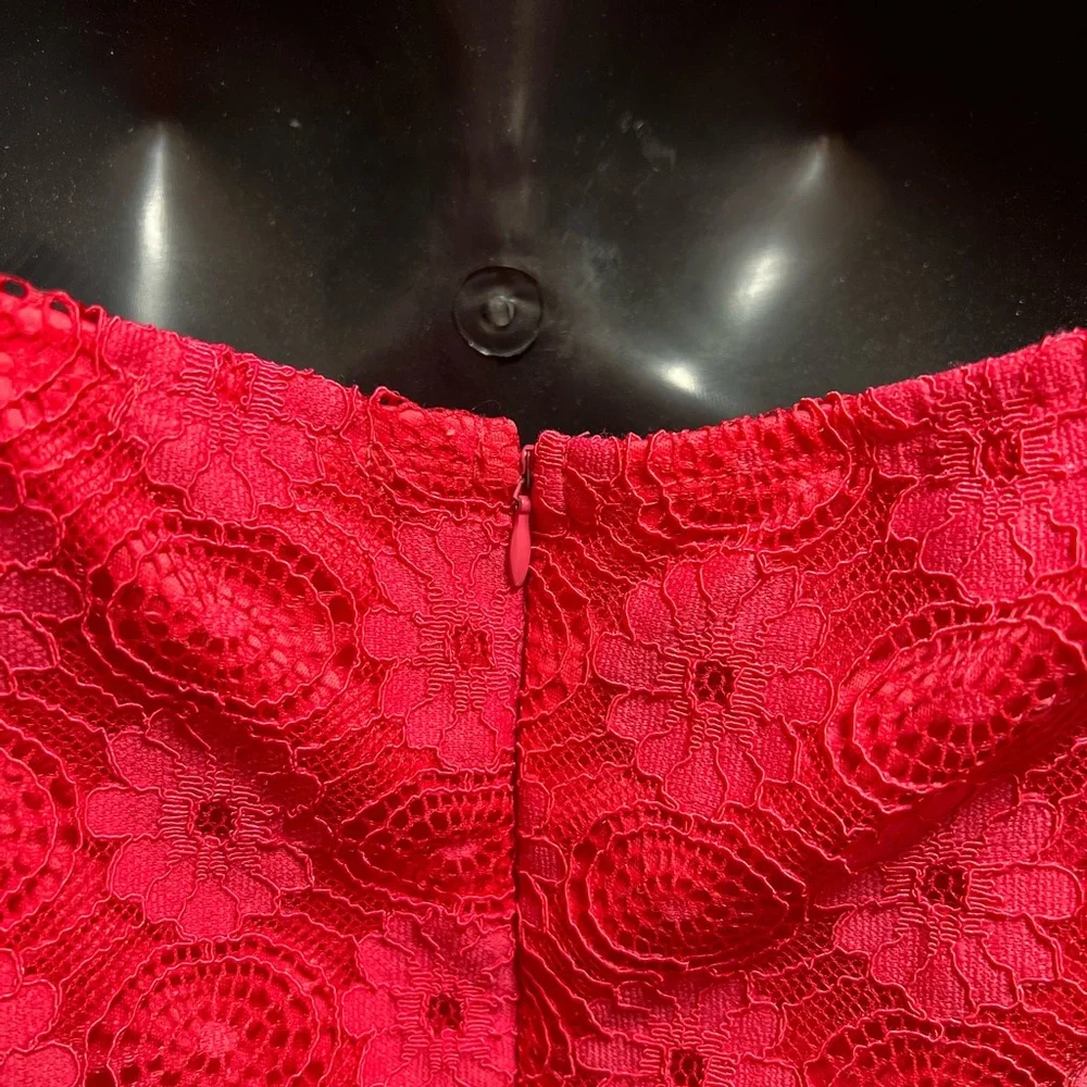 Strapless Coral Cocktail Dress Medium read description - Picture 11 of 14